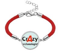 no/no Brief Best Cool Archaeologist Occupation Lucky Red String Bracelet Rope Bracelet Handmade