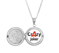 no/no brief best cool clown Locket Necklace Hold Picture Jewelry Birthday Gift