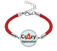 no/no Brief Best Cool Diplomatist Occupation Lucky Red String Bracelet Rope Bracelet Handmade