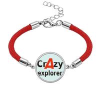 no/no Brief Best Cool Explorer Occupation Lucky Red String Bracelet Rope Bracelet Handmade