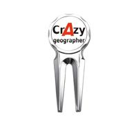 no/no Brief Best Cool Geographer Occupation Golf Divot Tool Golf Ball Marker Repair Tool