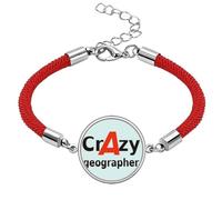 no/no Brief Best Cool Geographer Occupation Lucky Red String Bracelet Rope Bracelet Handmade
