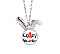 no/no brief best cool historian occupation Rabbit Necklace Pendant Bunny Animal Jewelry Gift
