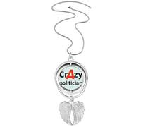 no/no brief best cool politician statesman Pendant Angel Wings Rotating Necklace Jewelry