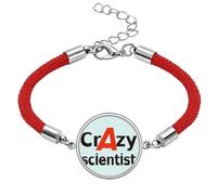 no/no Brief Best Cool Scientist Occupation Lucky Red String Bracelet Rope Bracelet Handmade