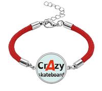 no/no Brief Best Cool Skateboard skids Lucky Red String Bracelet Rope Bracelet Handmade