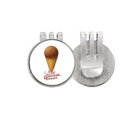 no/no brown chote ice cs Golf Ball Marker Hat Cap Clip Enamel Magnetic