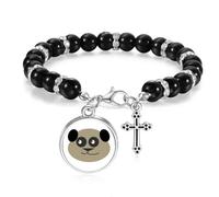 no/no Brown Lovely Fat Animal Panda Aable Beaded Bracelet Boho Jewelry for Men Women