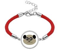 no/no Brown Lovely Fat Animal Panda Aable Lucky Red String Bracelet Rope Bracelet Handmade