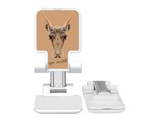 no/no Brown Saiga Antelope Animal Adjustable Cell Phone Stand Desk Foldable