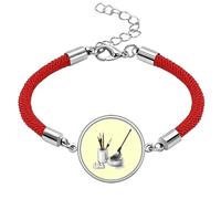 no/no Brush Compose White Suit Inheritance Lucky Red String Bracelet Rope Bracelet Handmade
