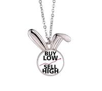 no/no Buy Low Sell High Art Deco Fashion Rabbit Necklace Pendant Bunny Animal Jewelry Gift