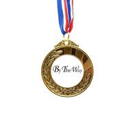 no/no By The Way English Quote Art Deco Fashion Gold Award Winner Medal First Place Ribbon