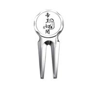 no/no Caesarean Section King Art Deco Fashion Golf Divot Tool Golf Ball Marker Repair Tool