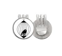 no/no Cage Restriction Male Female Relationship Golf Ball Marker Hat Cap Clip Enamel Magnetic