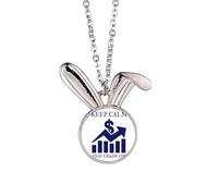 no/no calm trading trend my art deco fashion Rabbit Necklace Pendant Bunny Animal Jewelry Gift