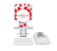 no/no Canada Day 4th Of July EST 1867 Maple Adjustable Cell Phone Stand Desk Foldable