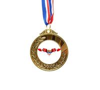 no/no Canada Flag National Emblem Gold Award Winner Medal First Place Ribbon