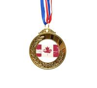 no/no Canada Flavor Black and Red Pattern Gold Award Winner Medal First Place Ribbon