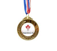 no/no Canada Independence Day Maple Flag Gold Award Winner Medal First Place Ribbon