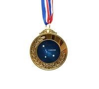no/no Cancer Constellation Zodiac Sign Gold Award Winner Medal First Place Ribbon
