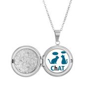 no/no Cats Pets Talking Animals Locket Necklace Hold Picture Jewelry Birthday Gift