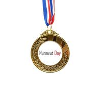 no/no Celebrate Nunavut Day Canada Blessing Gold Award Winner Medal First Place Ribbon