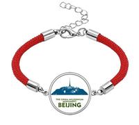 no/no Century Tourism Forum Beijing China Lucky Red String Bracelet Rope Bracelet Handmade