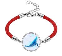 no/no Cetacean Ocean Leisurely Fish Lucky Red String Bracelet Rope Bracelet Handmade