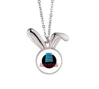 no/no Chaos Pit Ladder Art Deco Fashion Rabbit Necklace Pendant Bunny Animal Jewelry Gift