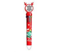 no/no Charade Mystical Imprinting Eyes Multicolor Ballpoint Pen Christmas Xmas Tree Santa