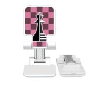 no/no Checkerboard Queen Black Word Chess Adjustable Cell Phone Stand Desk Foldable