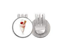 no/no Cherry Conical Cup Sweet Ice Golf Ball Marker Hat Cap Clip Enamel Magnetic