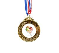 no/no Cherry Orange Strawberry Fruit Sweet Ice Gold Award Winner Medal First Place Ribbon
