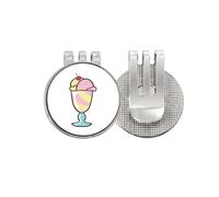 no/no Cherry Sweet cup ice cream Golf Ball Marker Hat Cap Clip Enamel Magnetic
