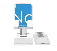 no/no Chestry Elements Period Table Alkali Metal Sodium Na Adjustable Cell Phone Stand Desk Foldable