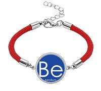 no/no Chestry Elements Period Table Alkaline Earth Metal Beryllium Be Lucky Red String Bracelet Rope Bracelet Handmade