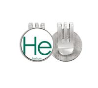 no/no Chestry Elements Period Table Rare Gas Helium He Golf Ball Marker Hat Cap Clip Enamel Magnetic