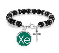 no/no Chestry Elements Period Table Rare Gas Xenon Xe Beaded Bracelet Boho Jewelry
