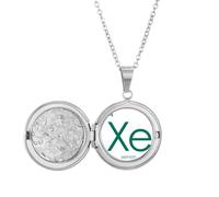 no/no Chestry Elements Period Table Rare Gas Xenon Xe Locket Necklace Hold Picture Jewelry Birthday Gift
