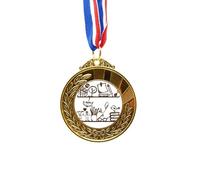 no/no Children Cute Illustration Bookshelf College Gold Award Winner Medal First Place Ribbon