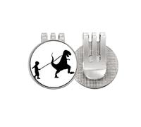 no/no children dinosaur movement Golf Ball Marker Hat Cap Clip Enamel Magnetic