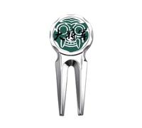no/no China Ancient General Green Pattern Golf Divot Tool Golf Ball Marker Repair Tool