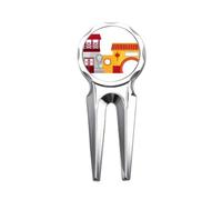 no/no China Architecture Chinese Pattern Golf Divot Tool Golf Ball Marker Repair Tool