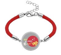 no/no China Beijing Historical Building Wonders Lucky Red String Bracelet Rope Bracelet Handmade