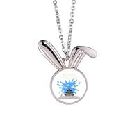 no/no China Beijing Temple Heaven Pray Rabbit Necklace Pendant Bunny Animal Jewelry Gift