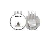 no/no China Beijing Temple Heaven Sacred Golf Ball Marker Hat Cap Clip Enamel Magnetic