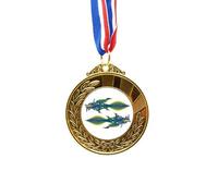 no/no China France Eiffel Tower China Dragon Gold Award Winner Medal First Place Ribbon