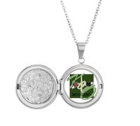 no/no China Gym Boxing KO Art Deco Fashion Locket Necklace Hold Picture Jewelry Birthday Gift