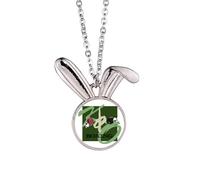no/no China Gym Boxing KO Art Deco Fashion Rabbit Necklace Pendant Bunny Animal Jewelry Gift